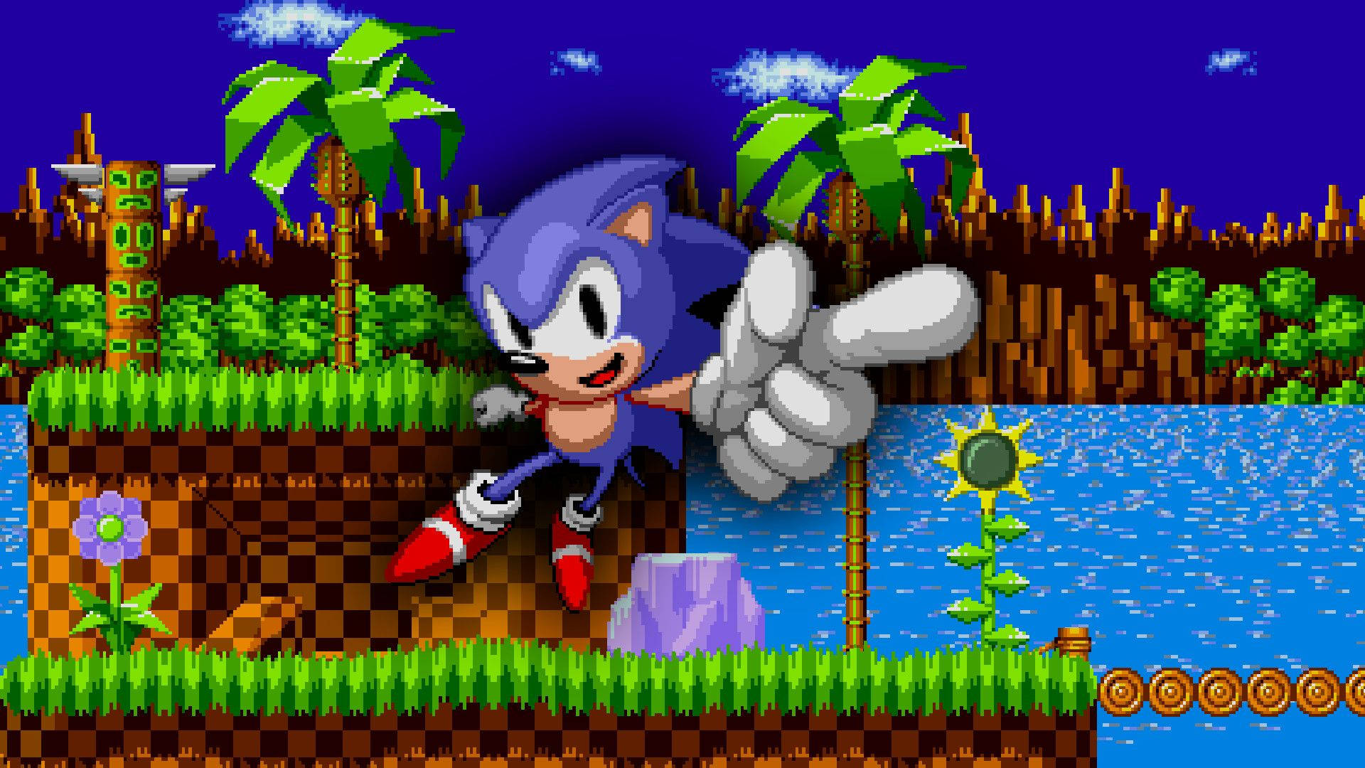 A Nature-filled Day In The Iconic Green Hill Zone Background