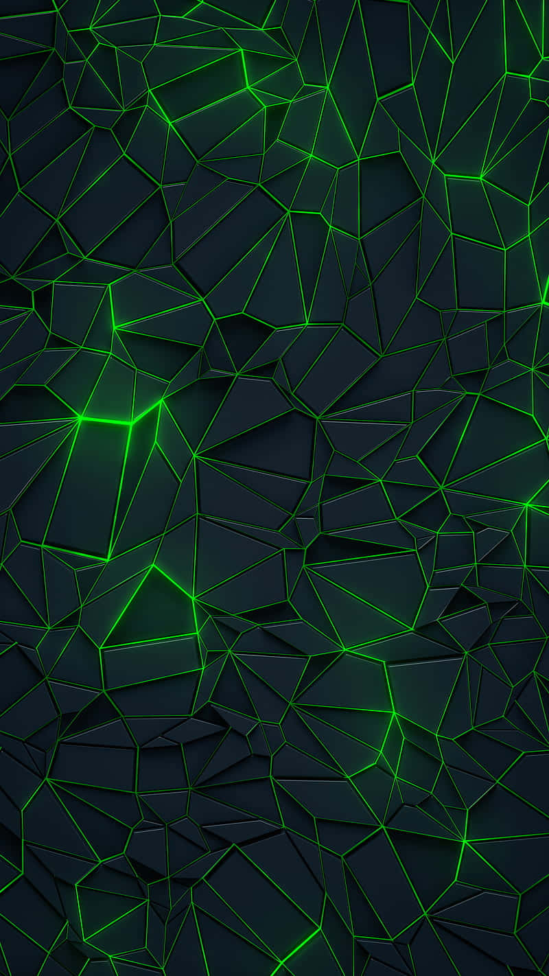 A Neon Green Aesthetic Desktop, Filled With Vibrant Colors Background