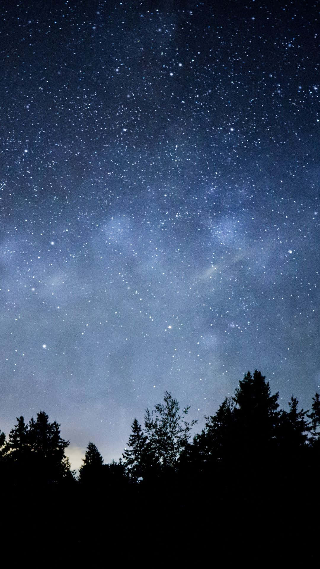 A Night Sky Showcasing The Majestic Beauty Of A Dark Starry Night. Background
