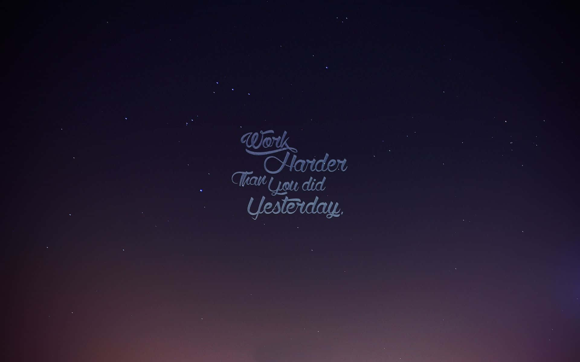 A Night Sky With Stars And A Quote