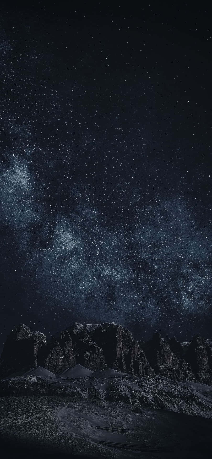 A Night Sky With Stars And Milky Background
