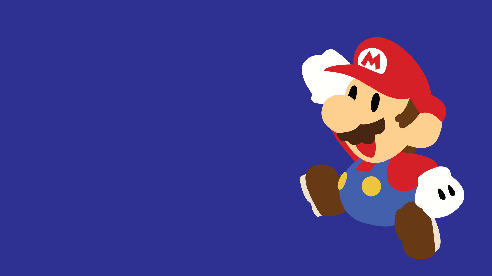 A Nintendo Mario Character Jumping In The Air Background