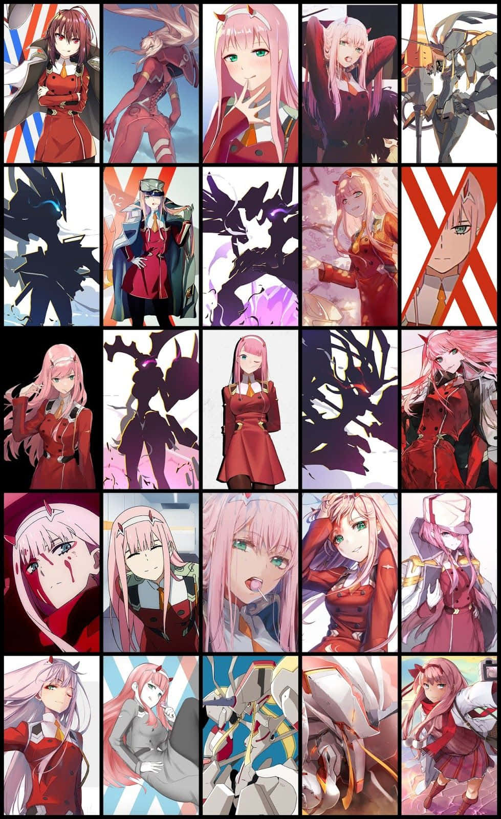 A Nostalgic Classic - Phone Inspired By Darling In The Franxx Background