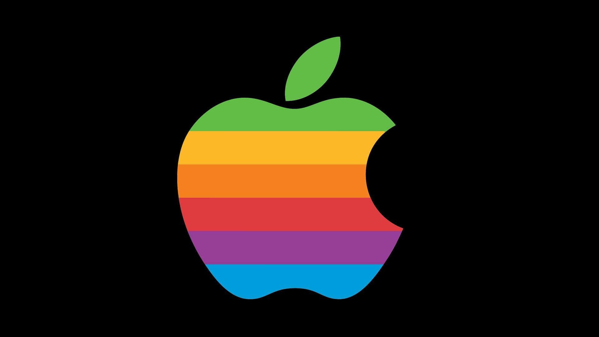 A Nostalgic Look At The Classic Apple Logo. Background