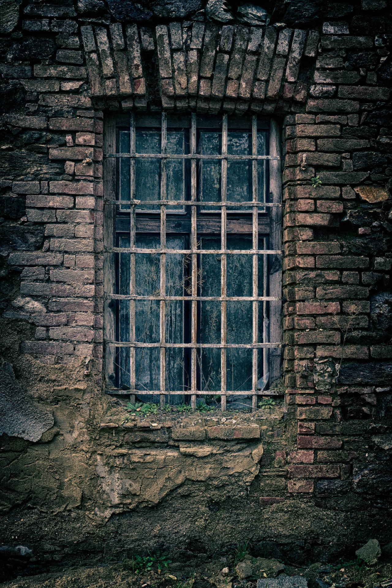 A Nostalgic View Through A Worn Window