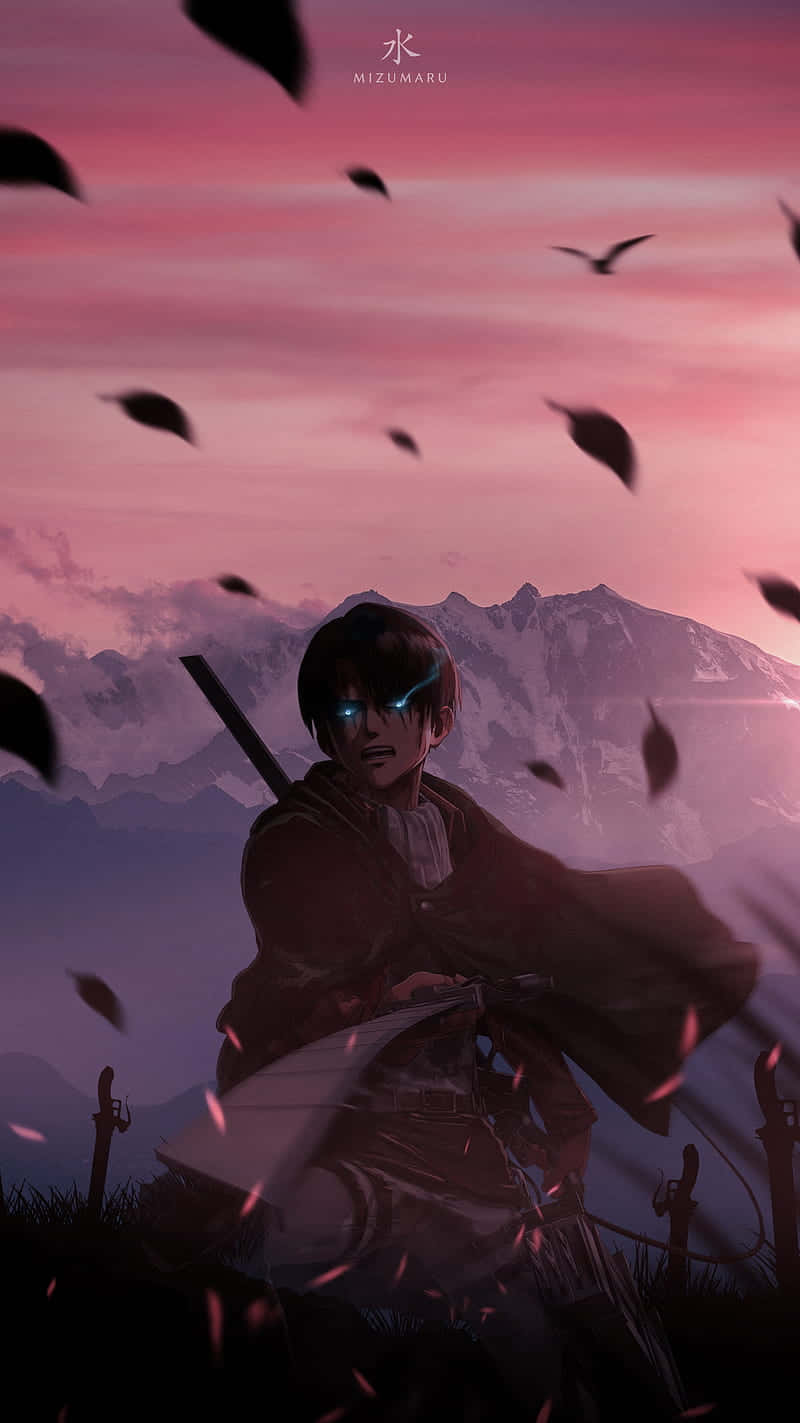 A O T Sunset Blade Warrior Background