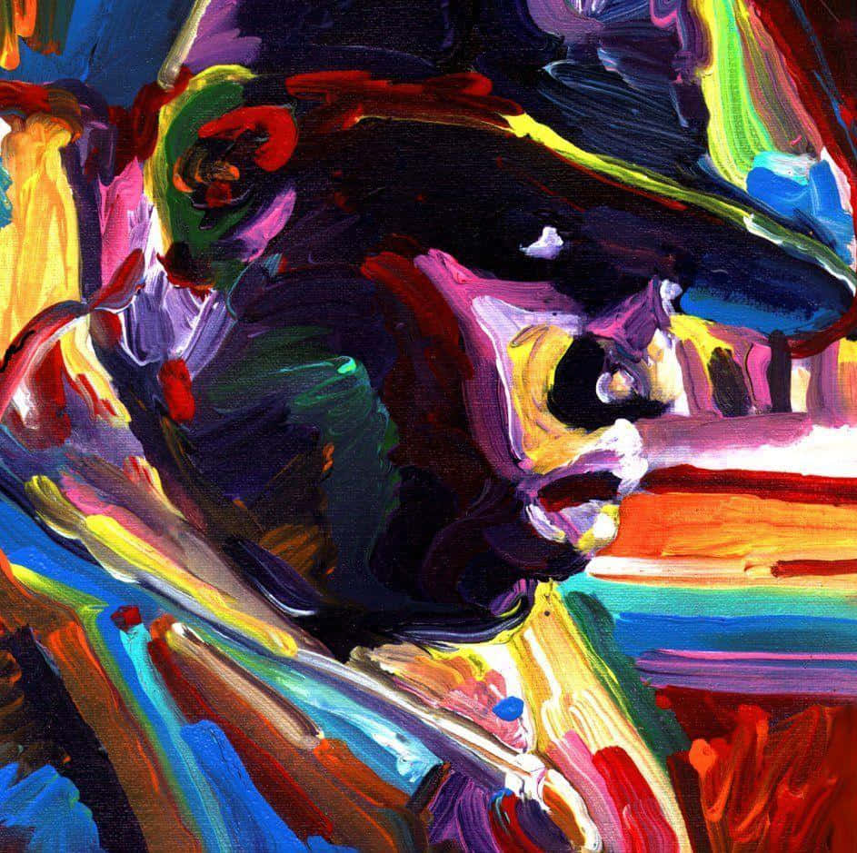 A Painting Of A Man In A Hat