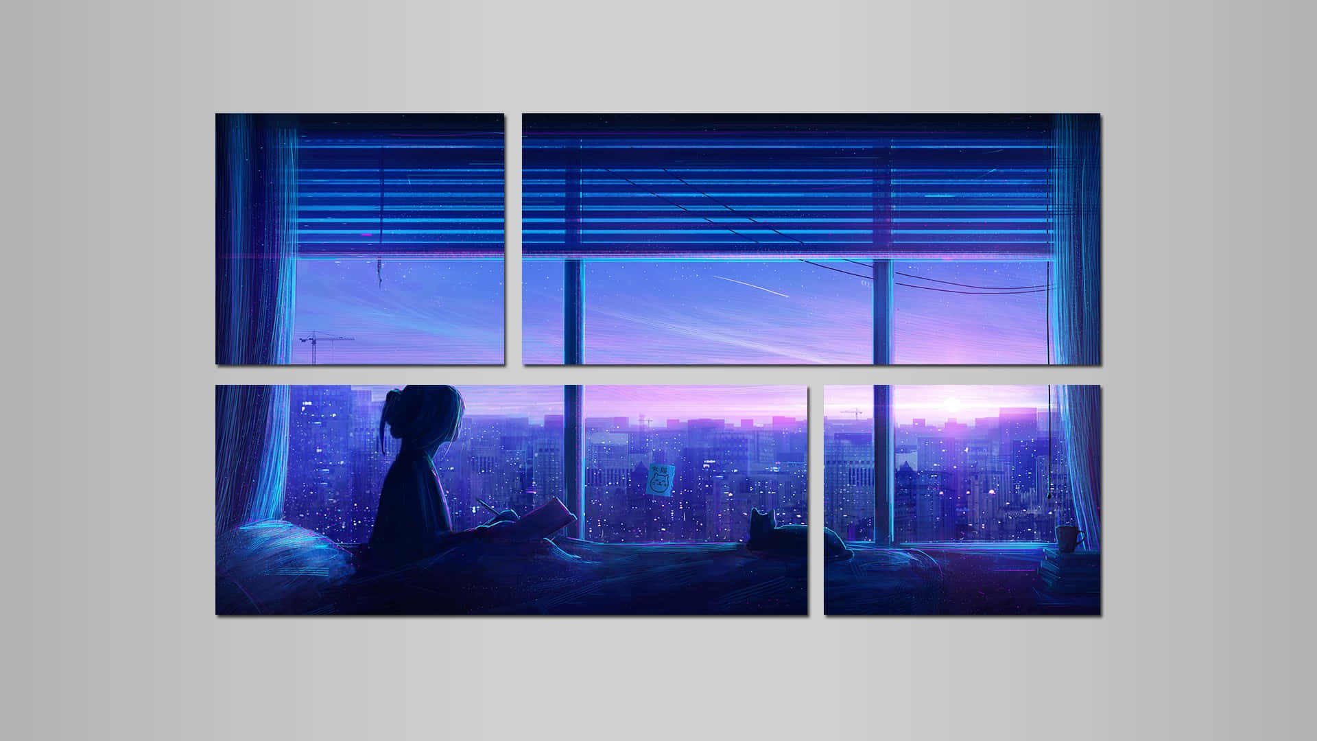 A Painting Of A Woman Sitting In A Window