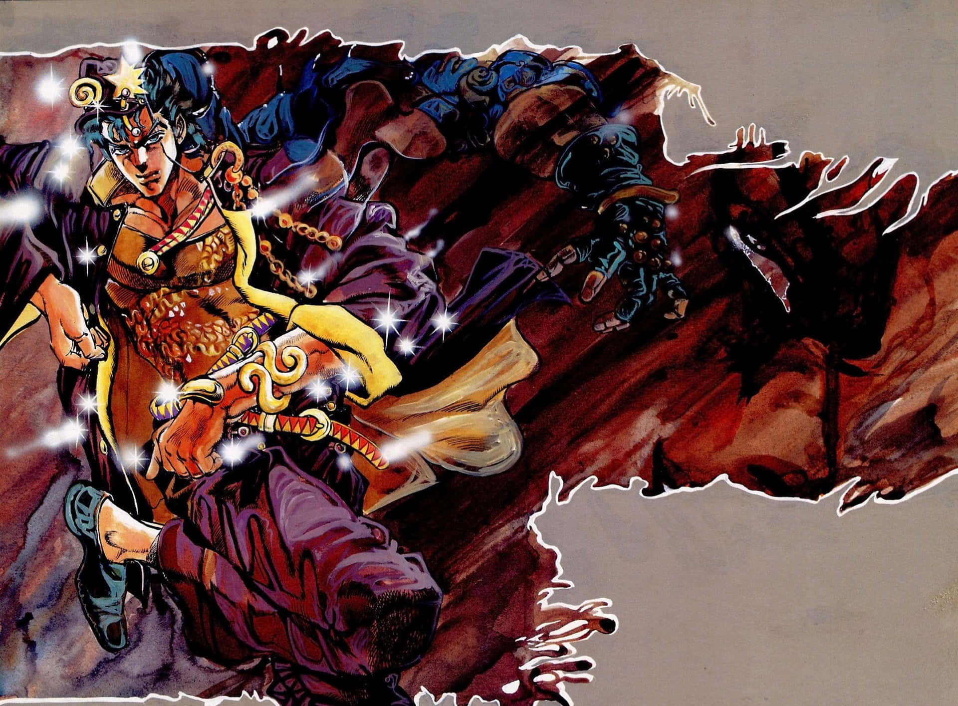 A Painting Of A Woman With A Sword