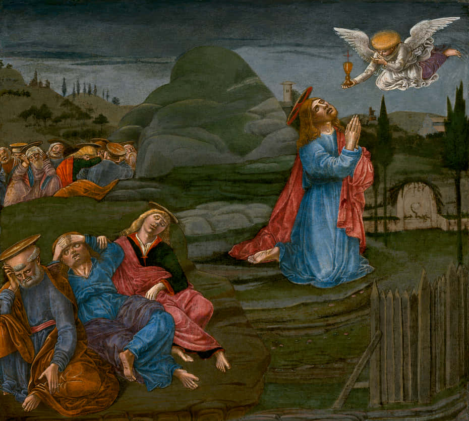 A Painting Of Jesus Background