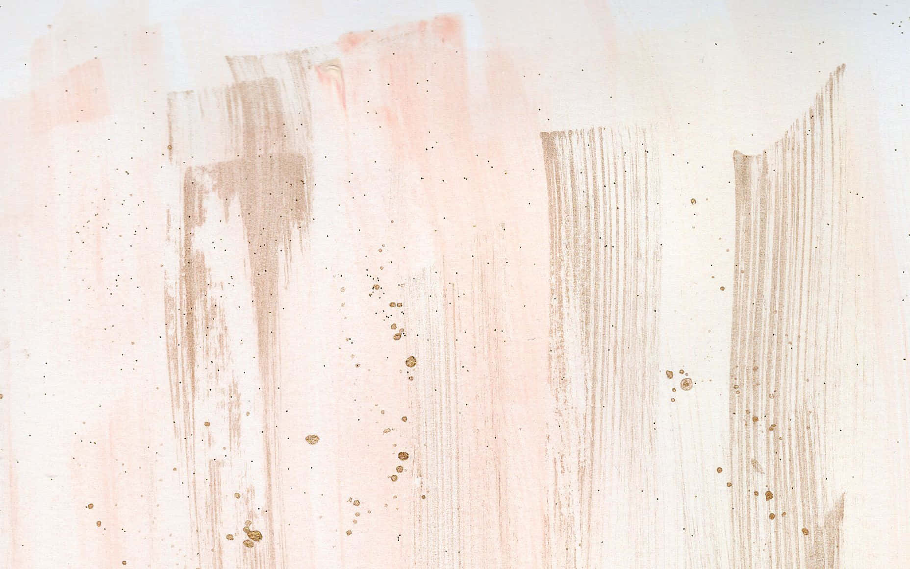 A Painting With A Pink Background And Gold Paint Background
