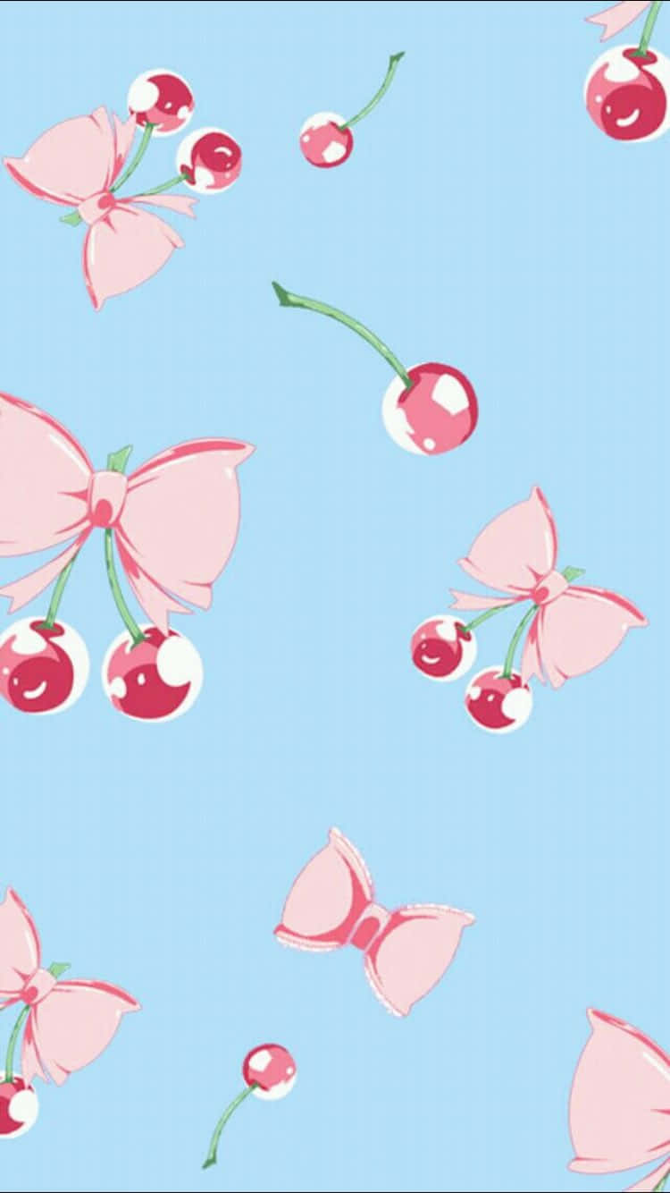 A Pair Of Cute Pink Cherries