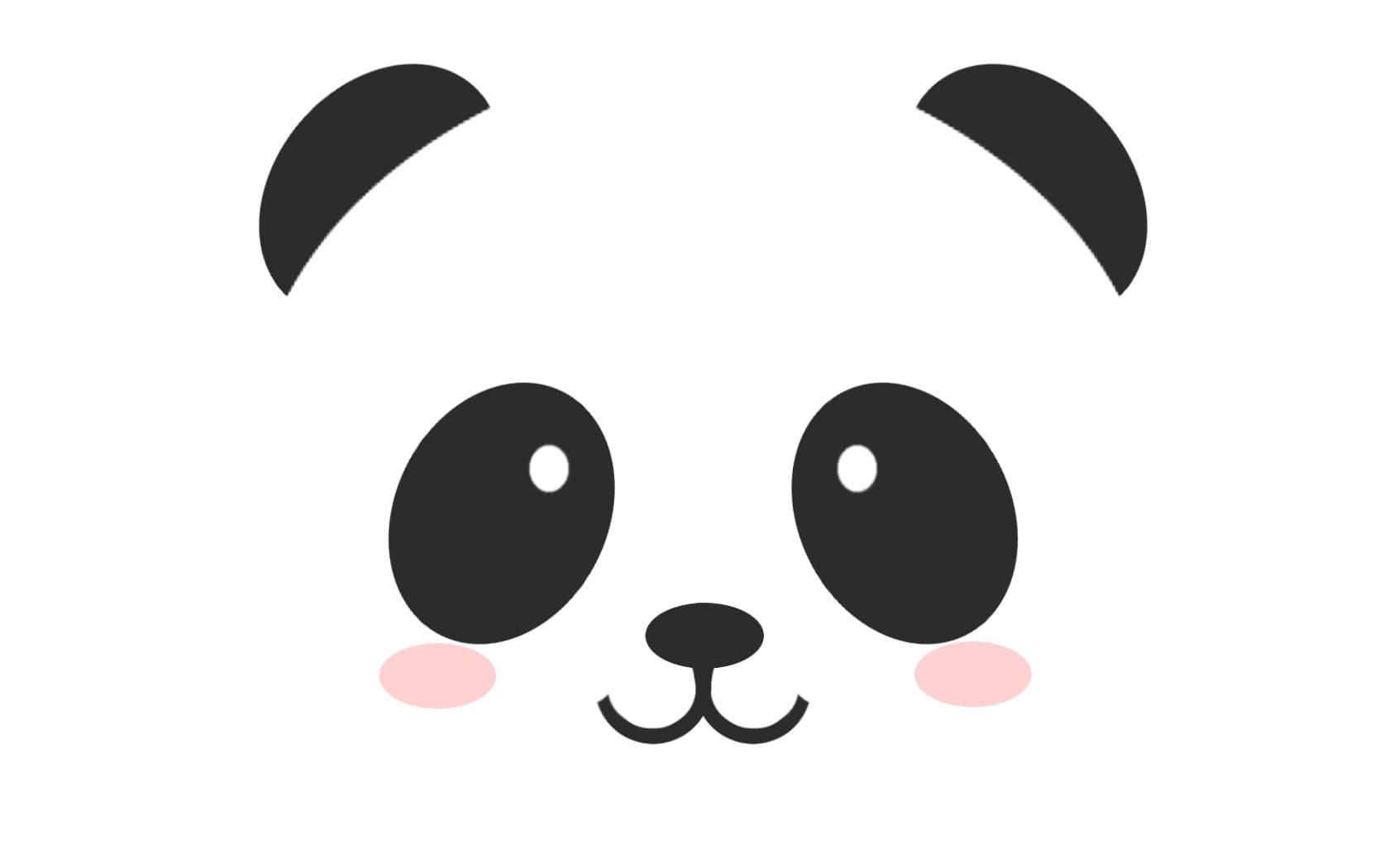 A Panda Bear Modelling Its Kawaii Outfit Background