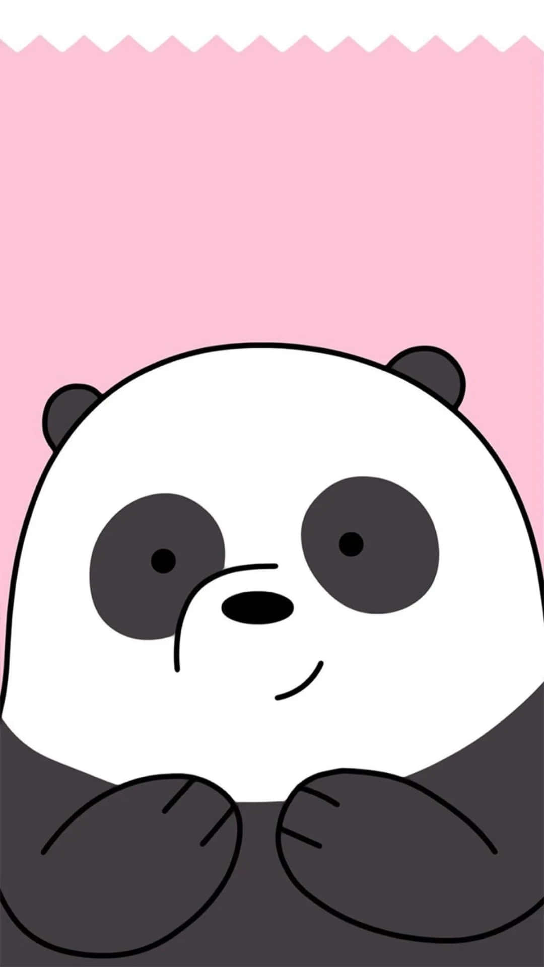 A Panda Bear With His Hands Crossed Background