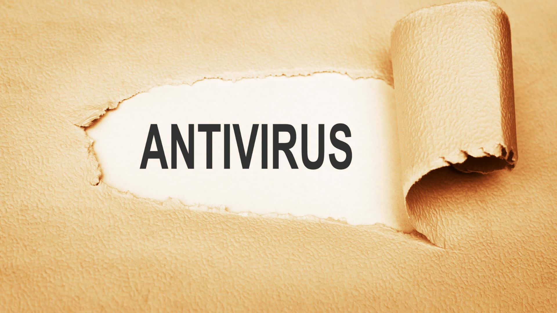 A Paper With The Word Antivirus On It Background