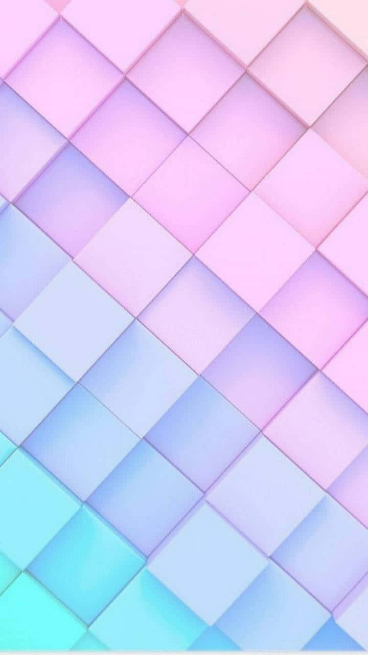 A Pastel Blue And Pink Dreamscape Background