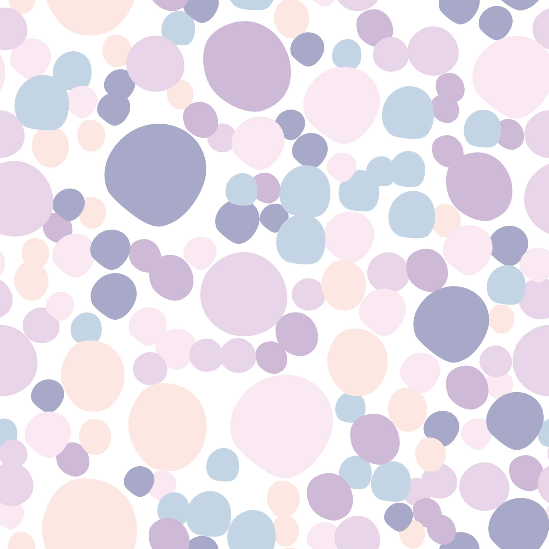 A Pattern Of Circles In Lavender And Blue Background