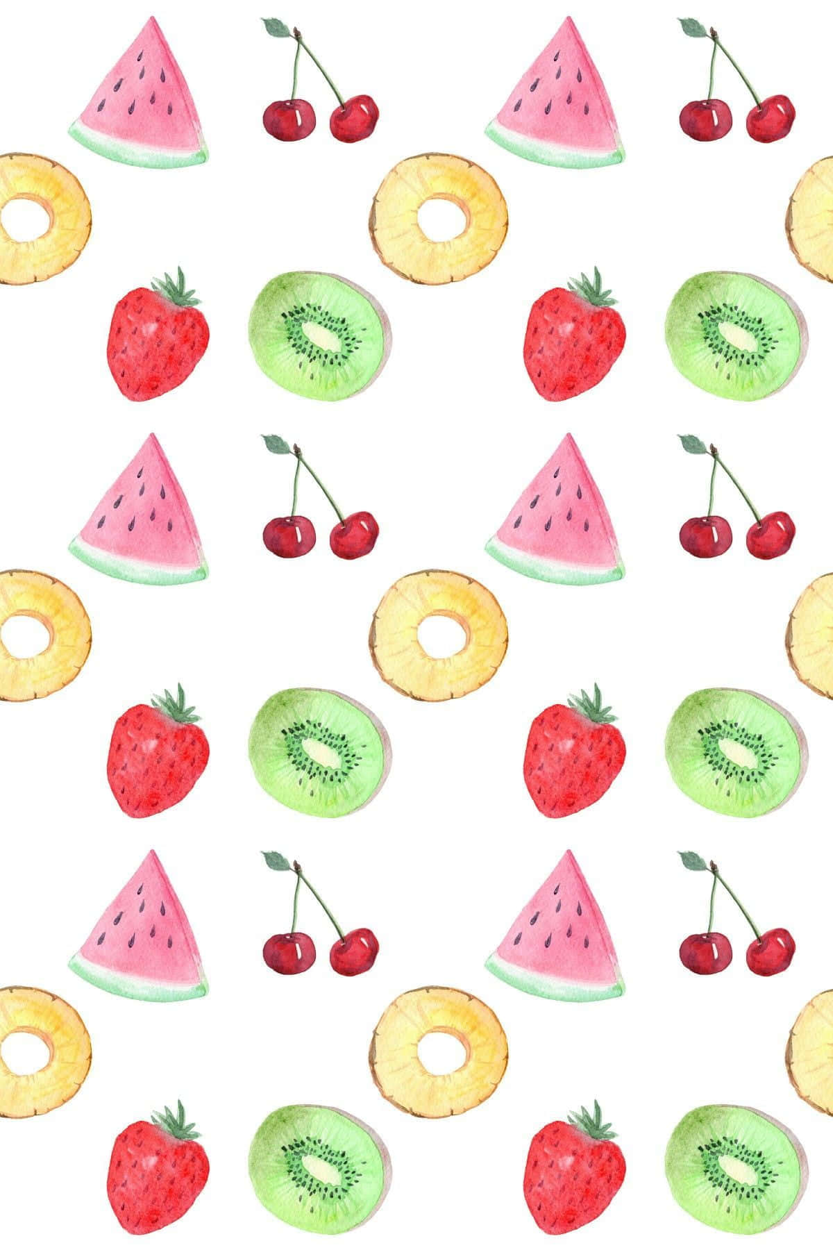 A Pattern Of Fruit And Berries Background