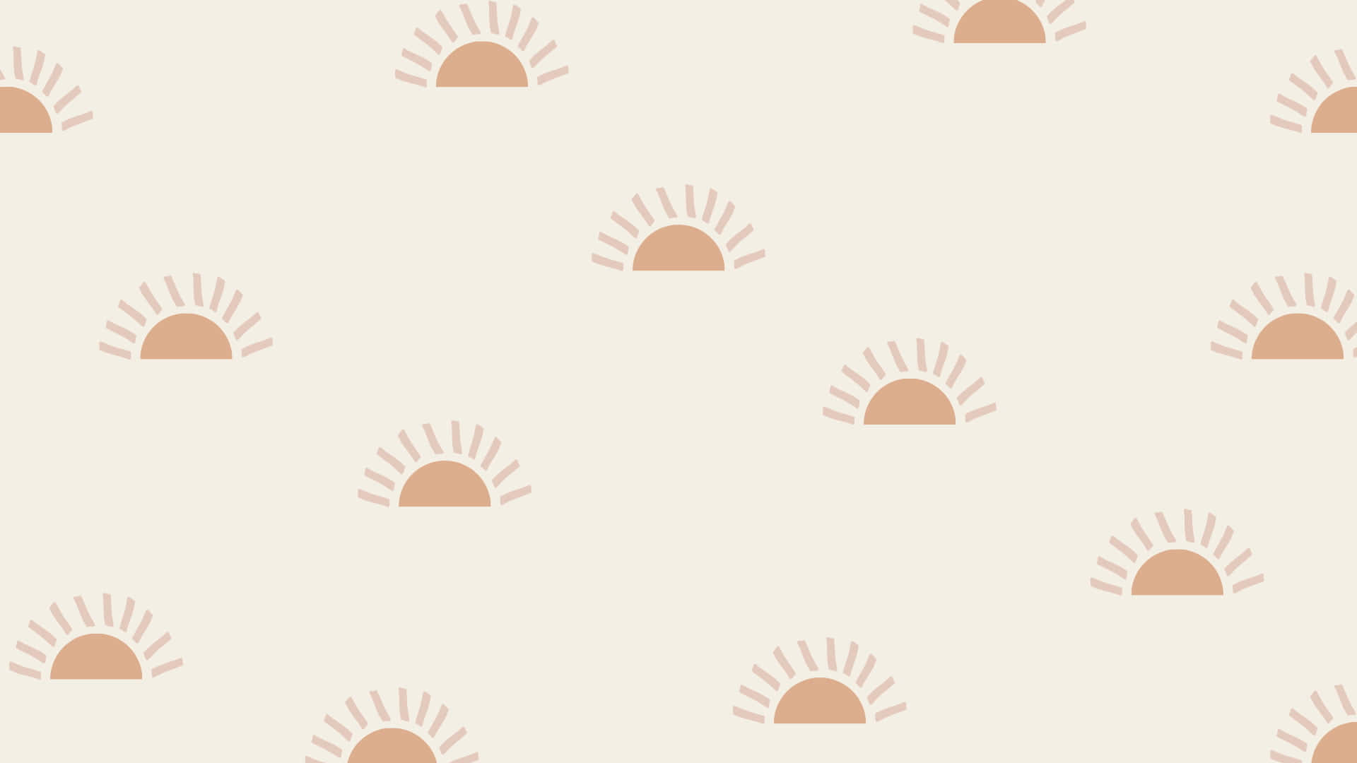 A Pattern Of Suns And Sunspots On A Beige Background Background