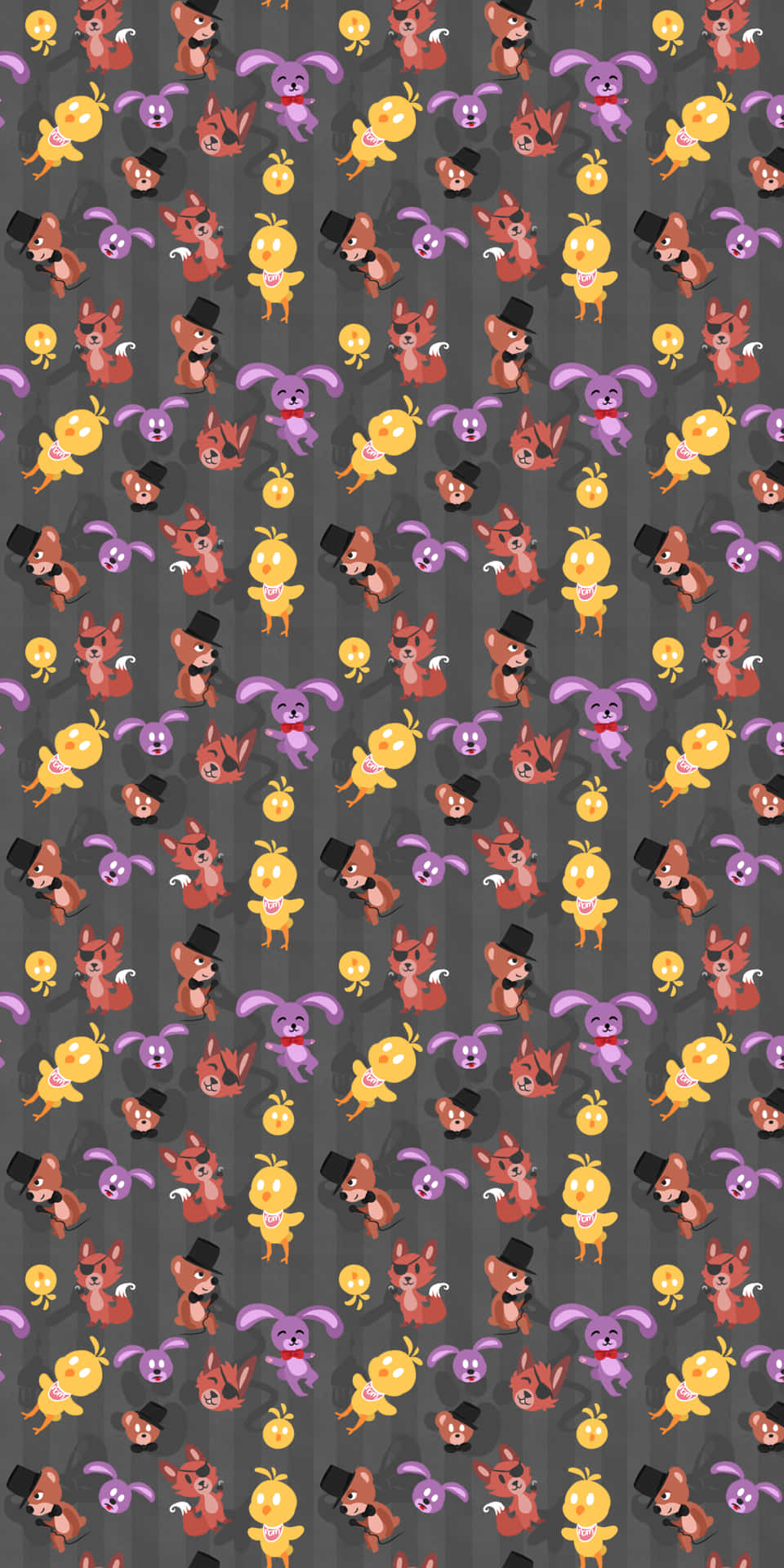 A Pattern With Many Different Characters On It Background