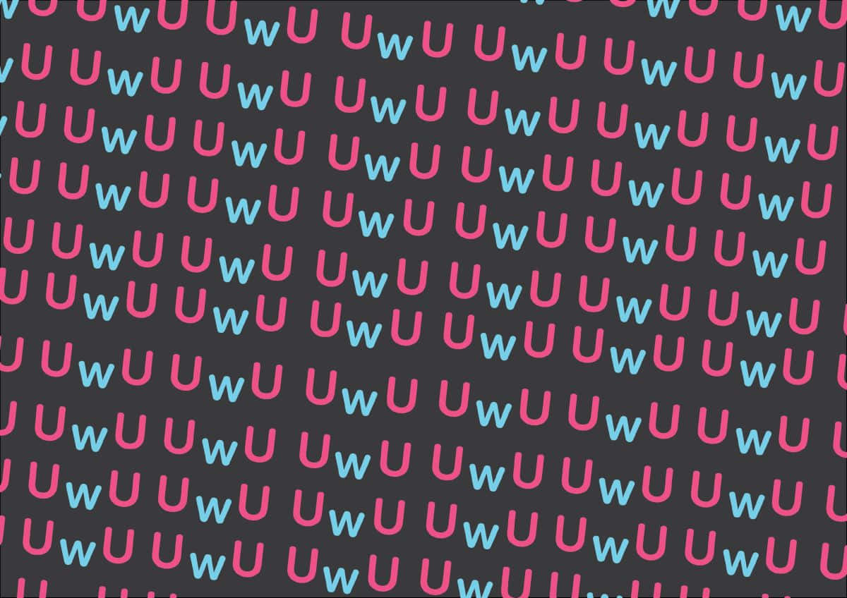 A Pattern With The Letters U And W Background