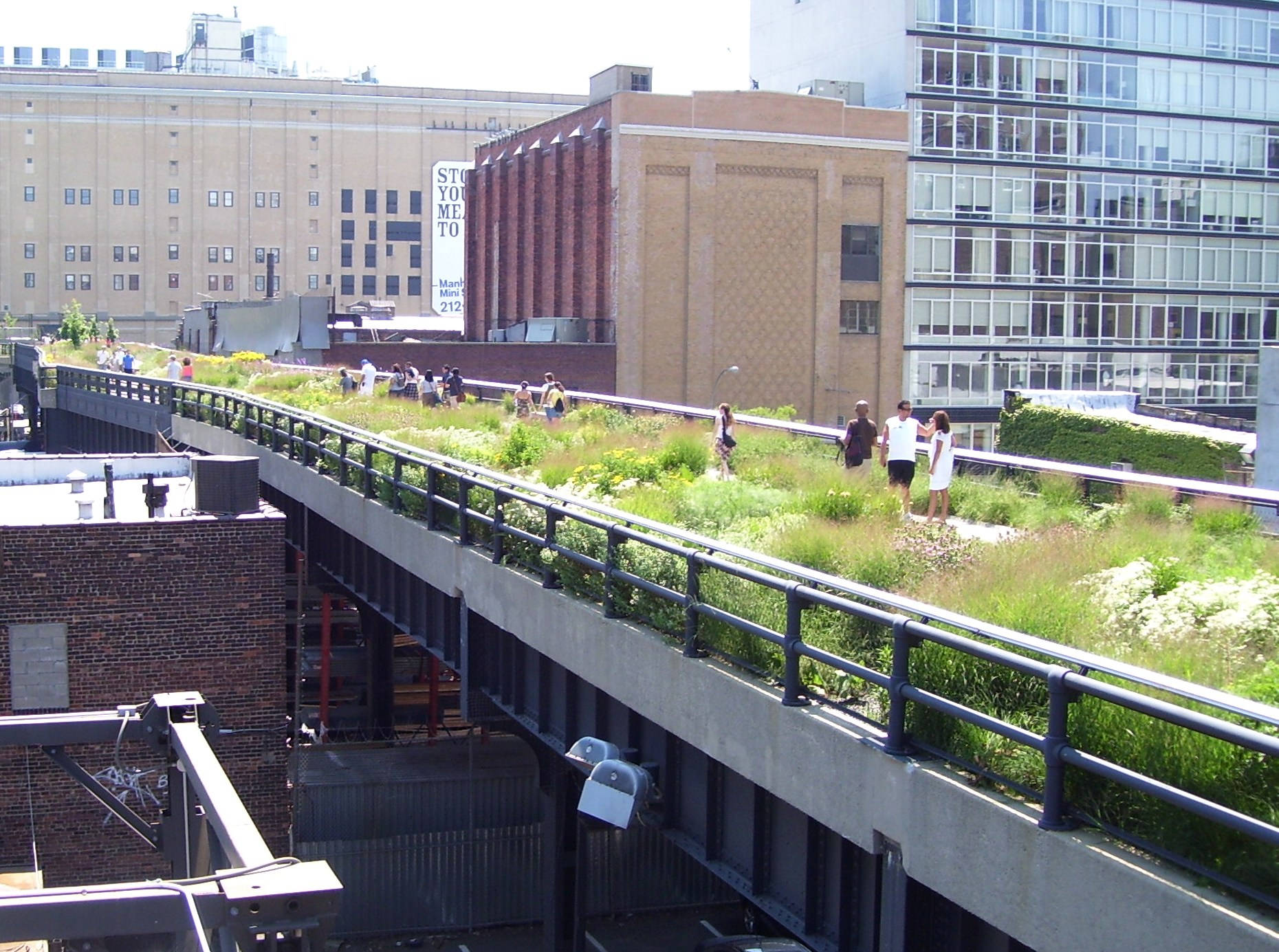 A Peaceful Day At The High Line, New York Background