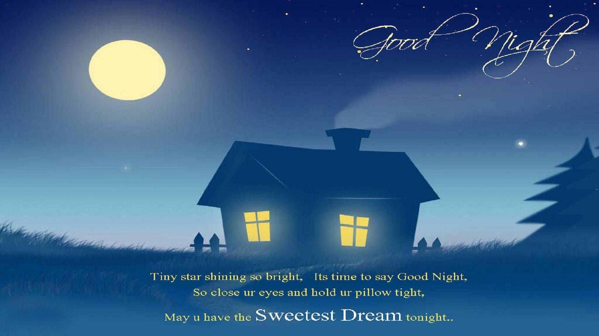 A Peaceful Night In A Cozy House - Sweet Dreams Background