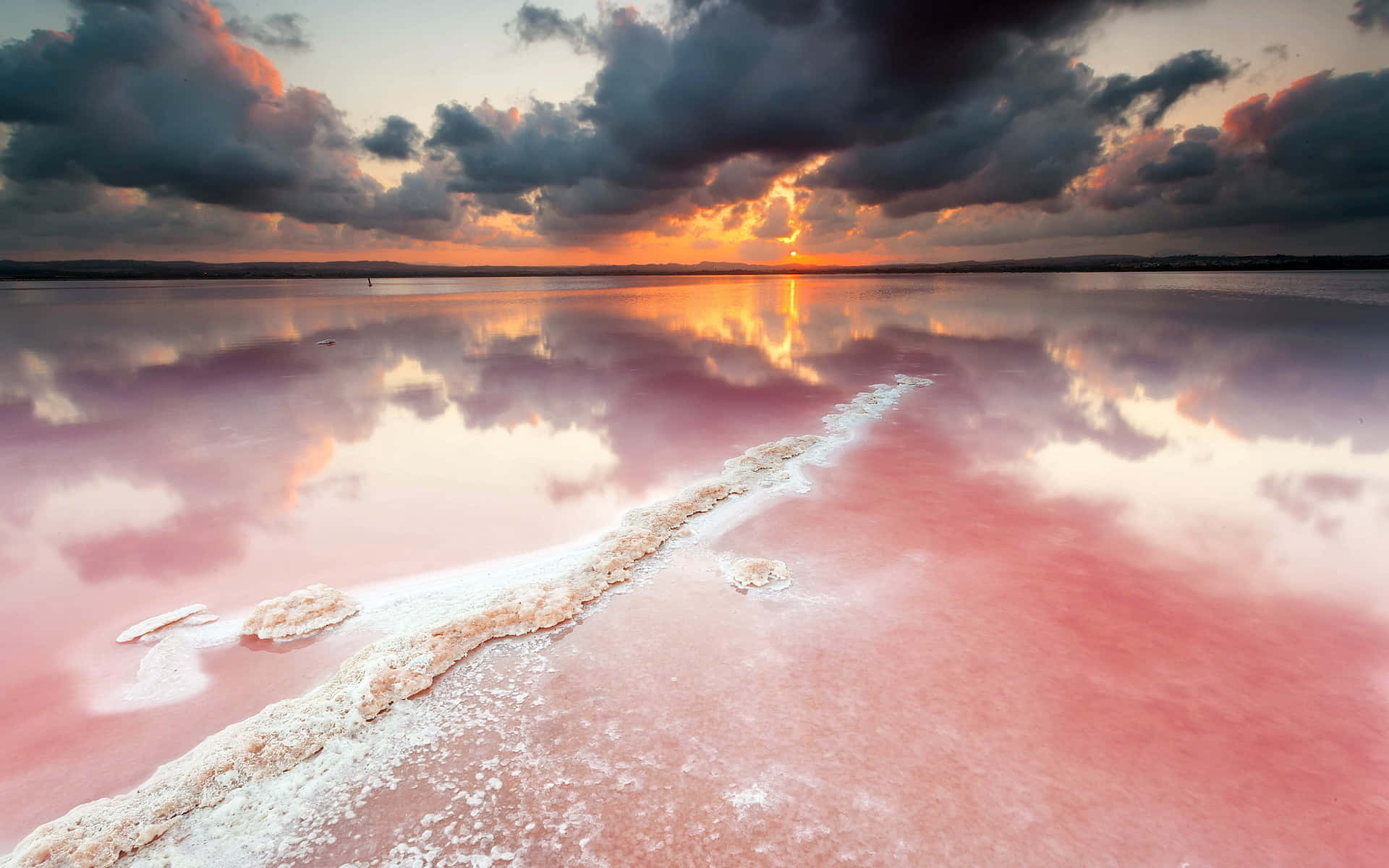 A Peaceful Pastel Beach Scene Background