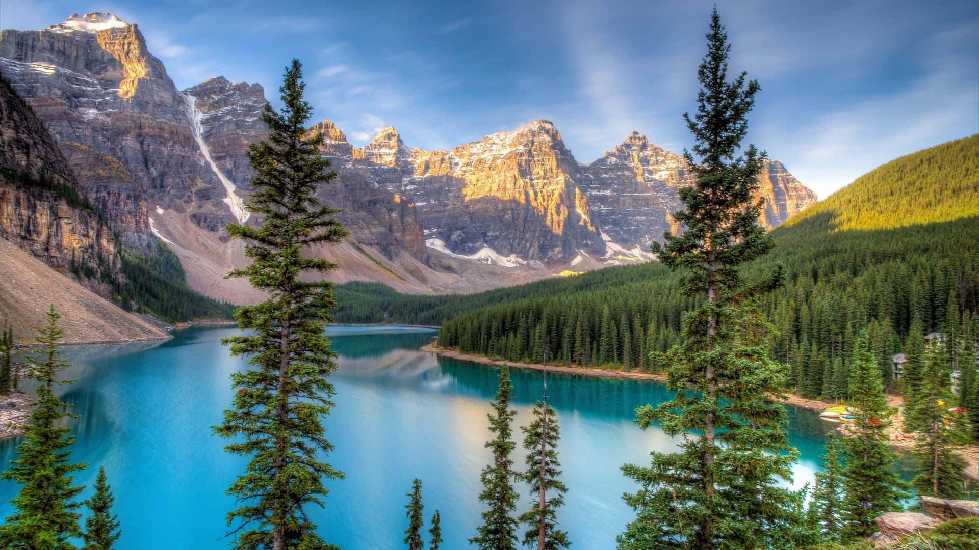 A Peaceful View Of A Beautiful Lake. Background