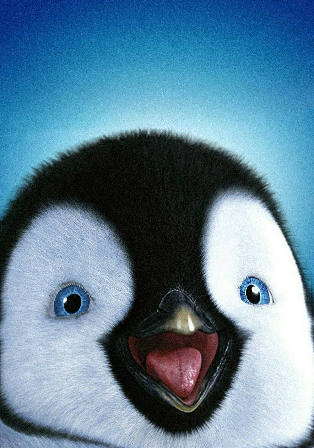 A Penguin Is Smiling With Its Tongue Out