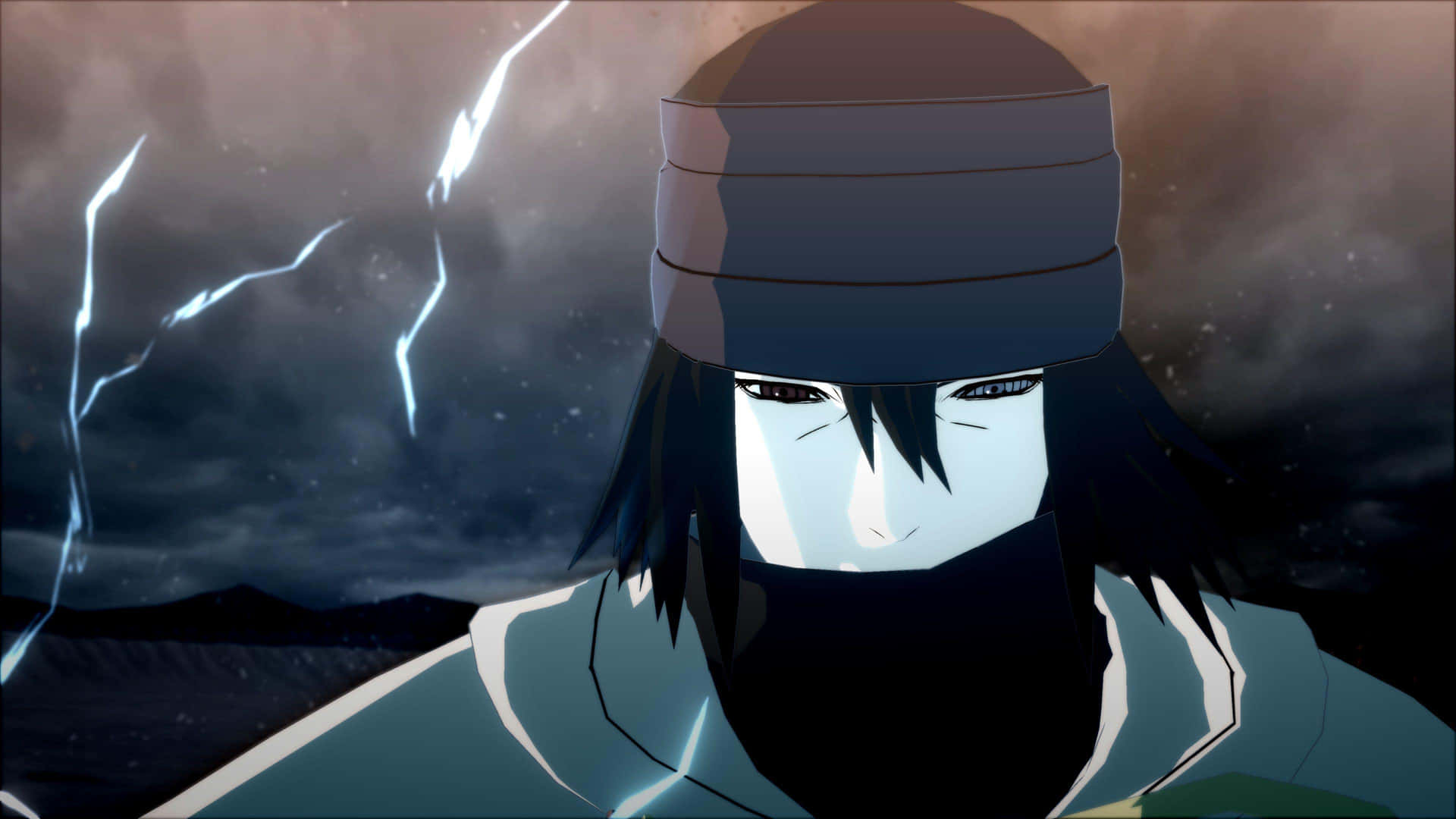 A Pensive Look From The Legendary Anime Character, Sasuke Background