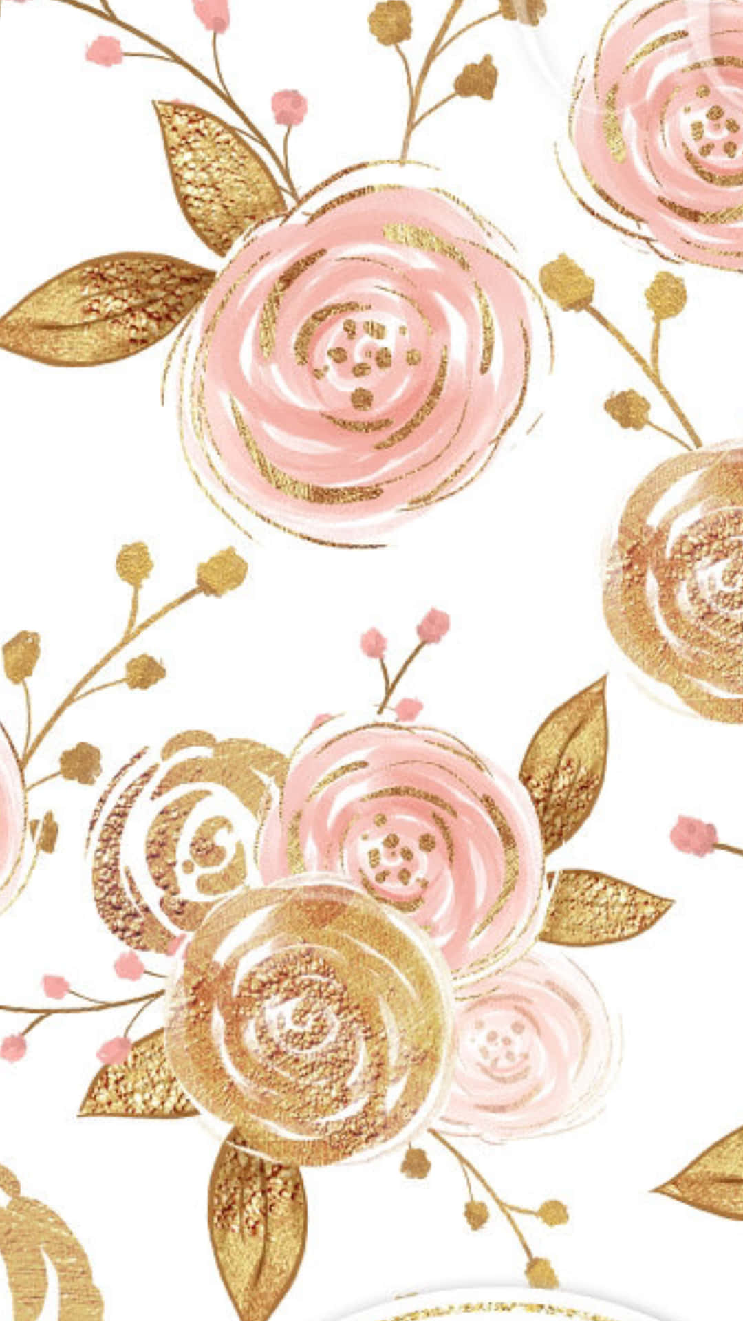 A Perfect Combination Of Pink And Gold Together. Background