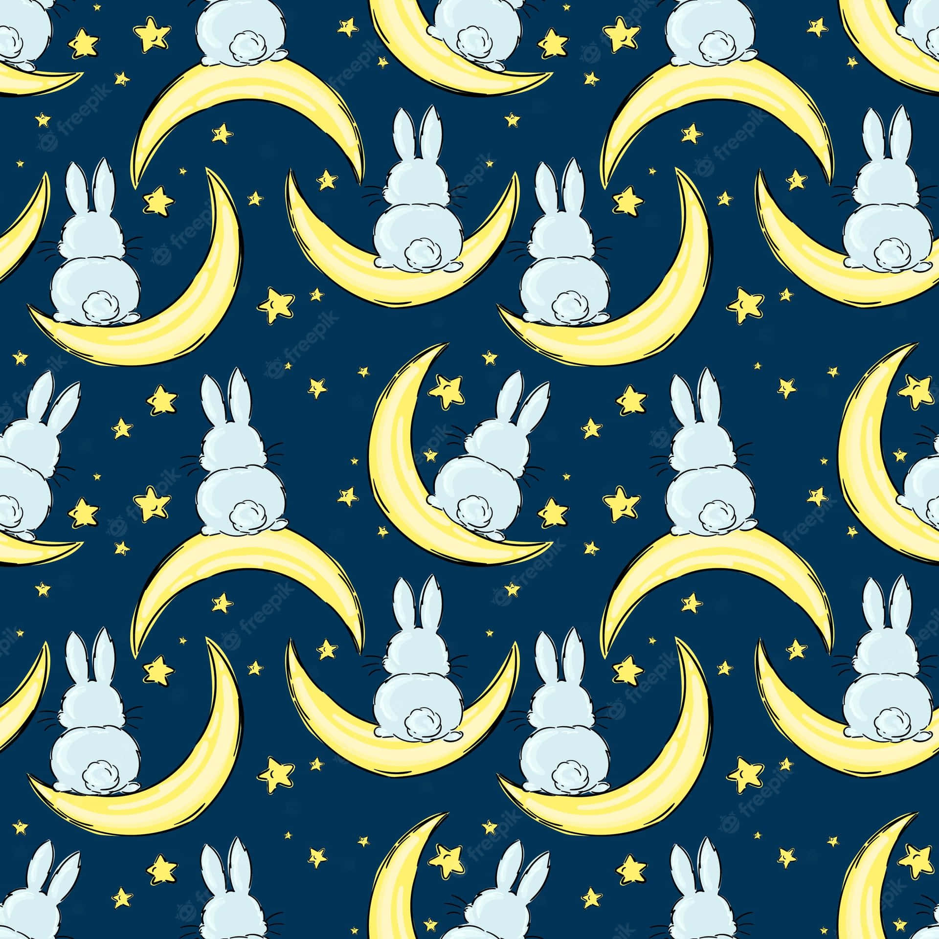 A Perfectly Round And Cute Moon Background