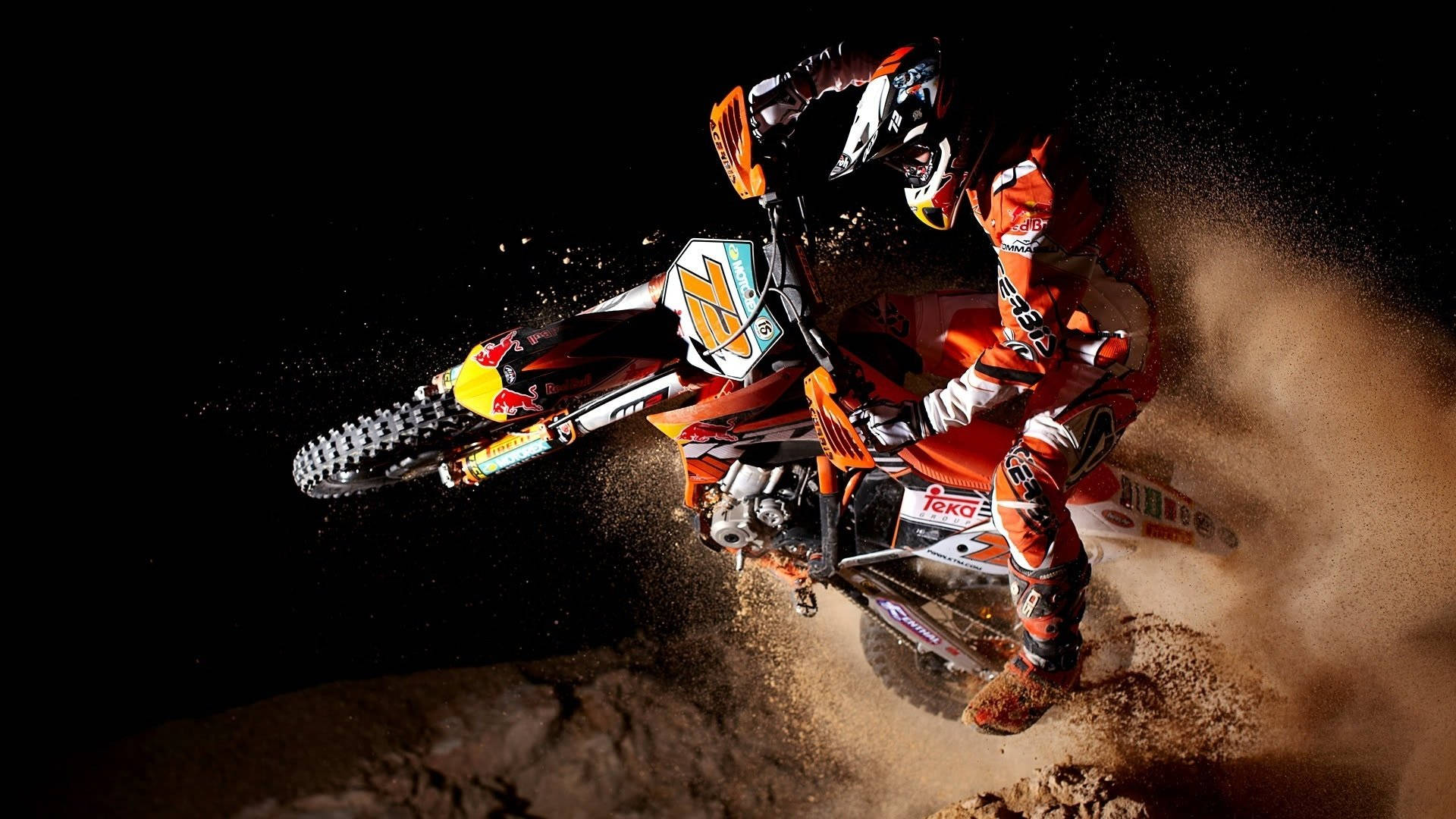 A Person Riding A Dirt Bike Background