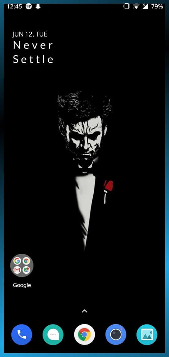 A Phone Screen Showing The Image Of The Joker Background