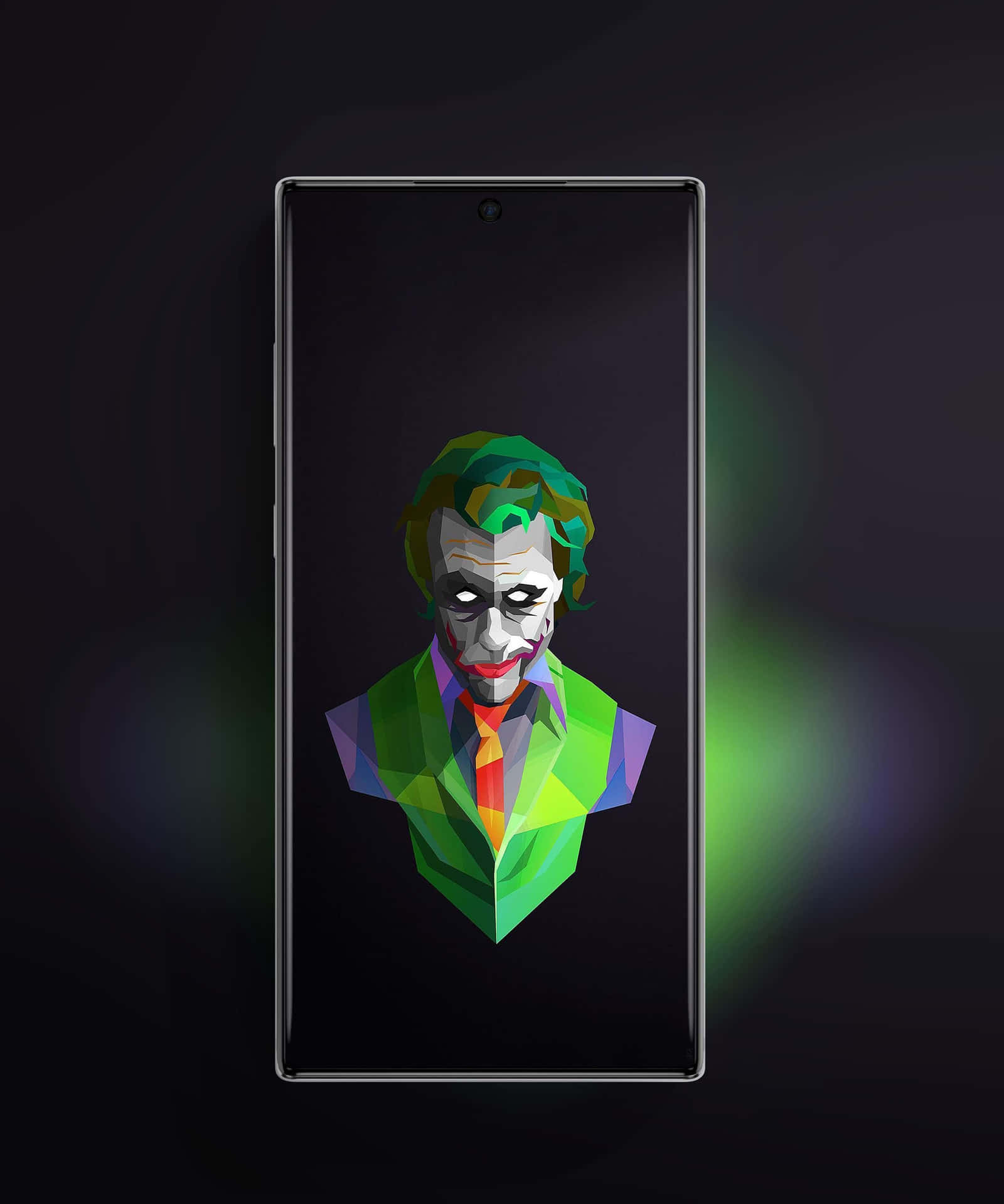 A Phone With A Joker On It Background