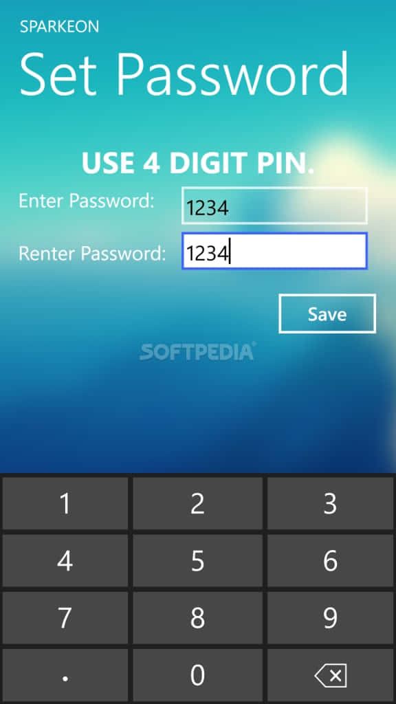 A Phone With A Password On It Background