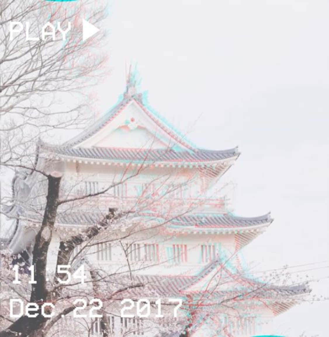 A Photo Of A Japanese Building With Trees Background