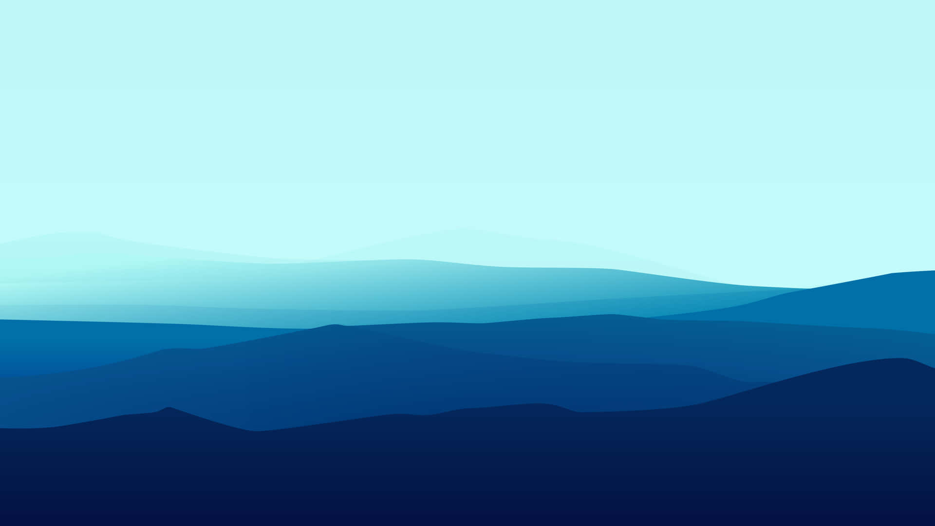 A Picture Of A Minimalist Mountain With Calming Blue Hues Background