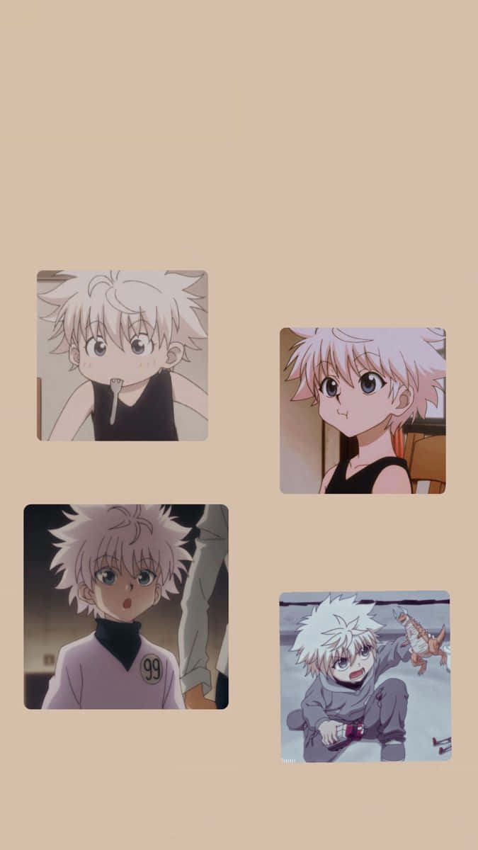 A Picture Of Anime Characters With White Hair