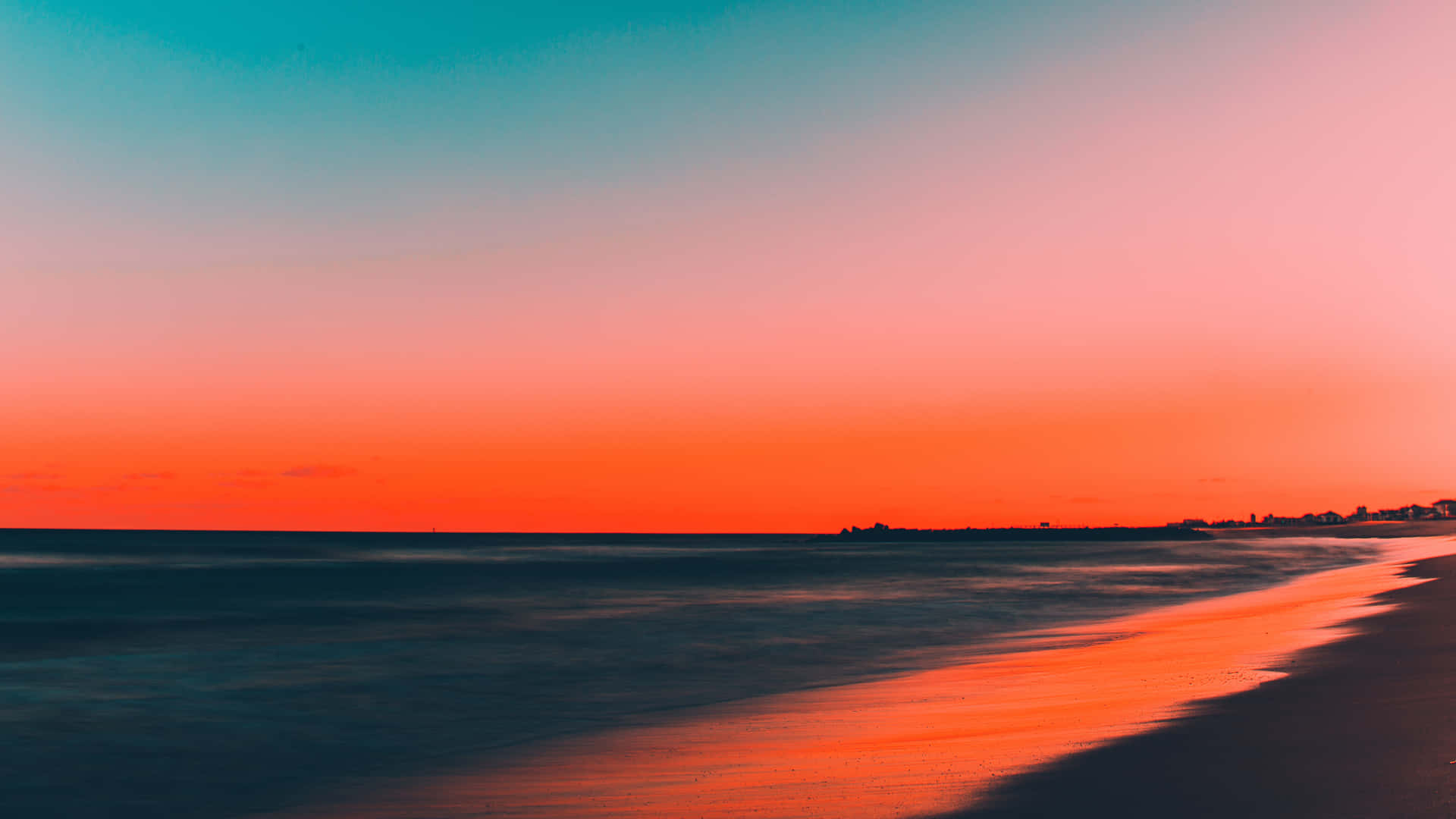 A Picturesque Beach Sky Background