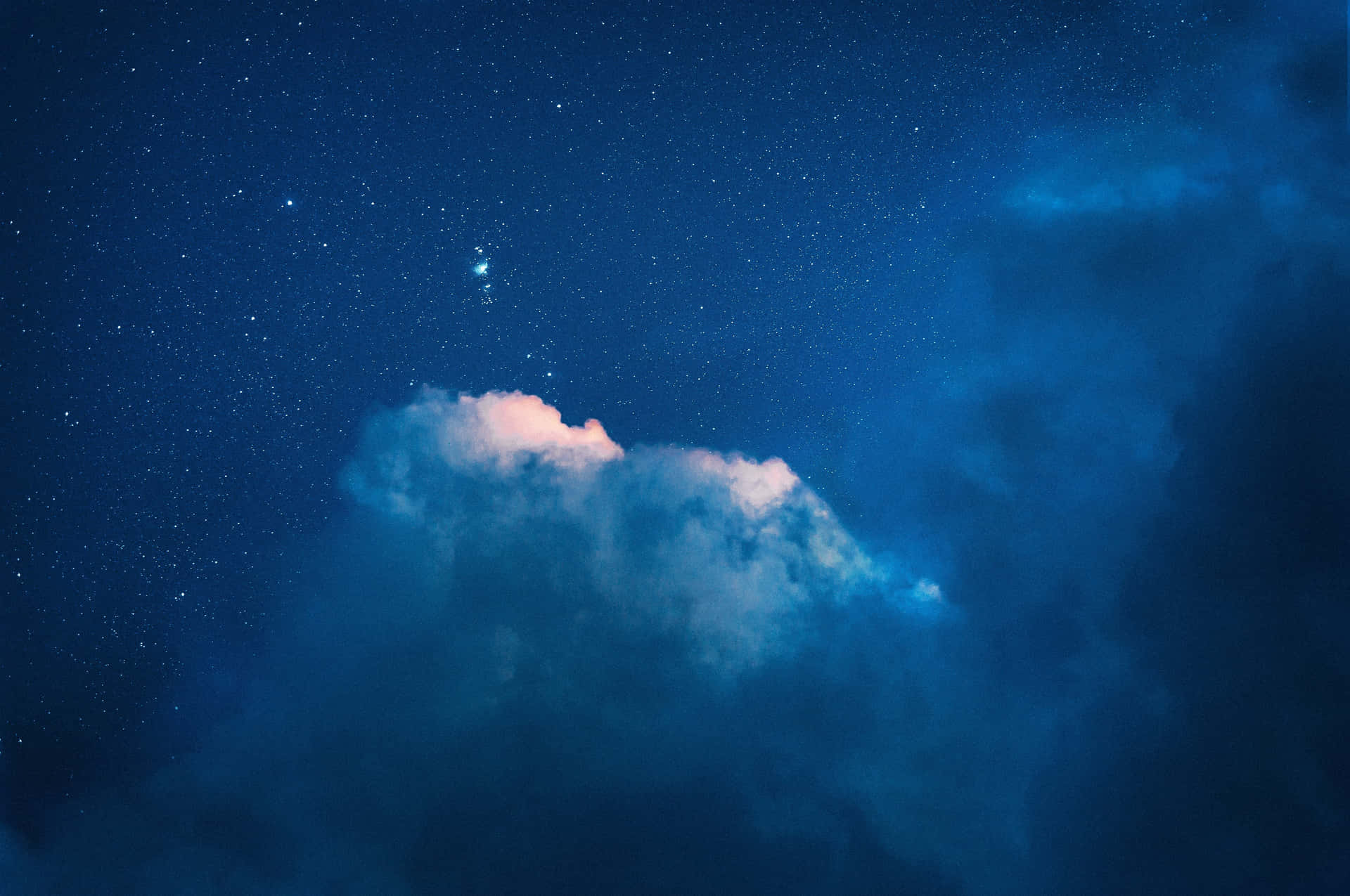 A Picturesque View Of Clouds Against A Blue Sky Background