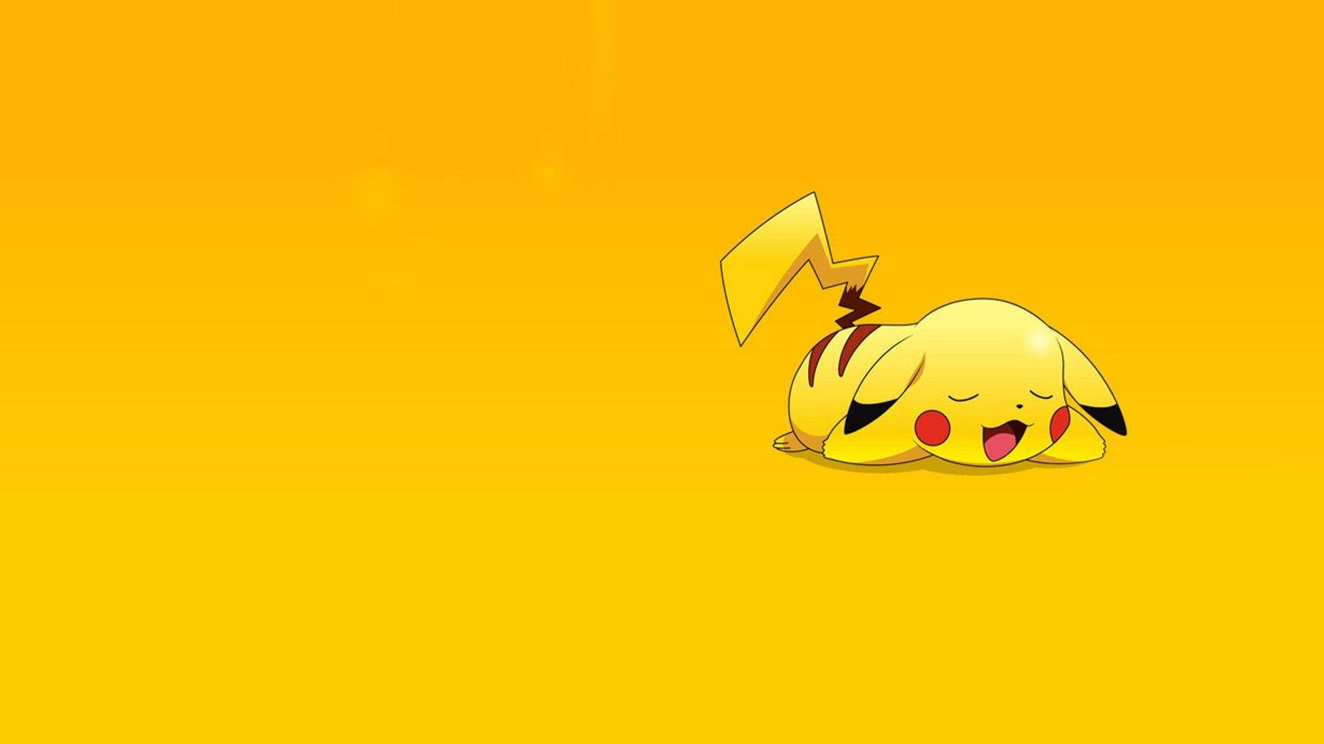 A Pikachu That's Ready For A Nap Background