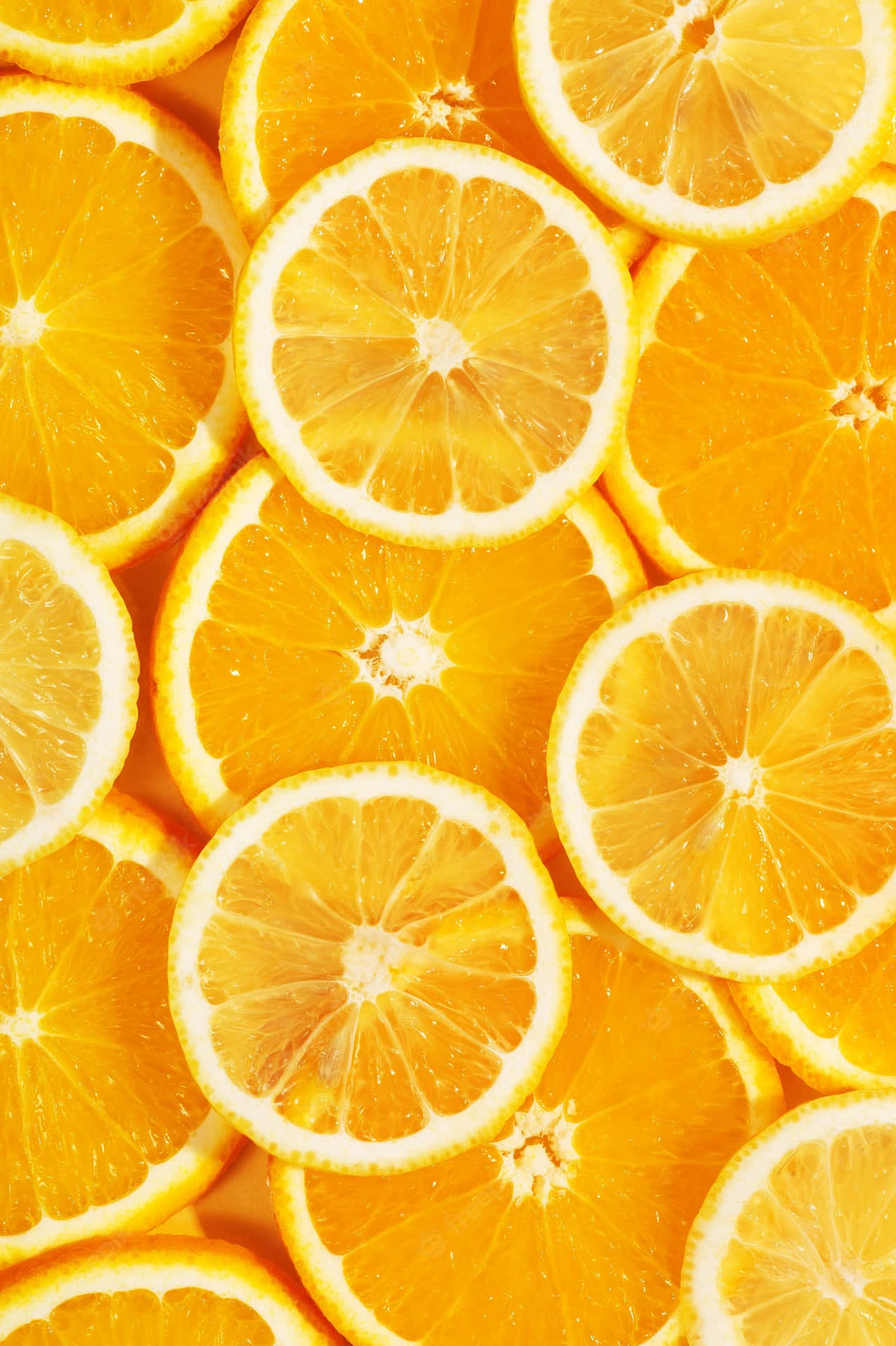 A Pile Of Orange Slices Background