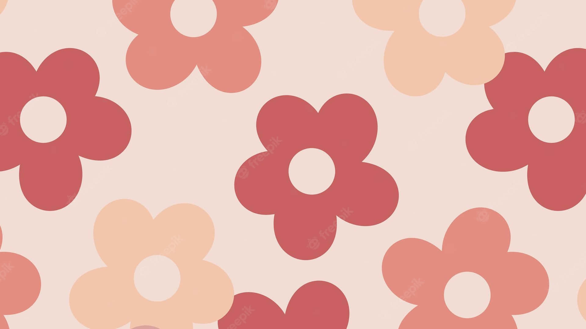 A Pink And Beige Flower Pattern Background