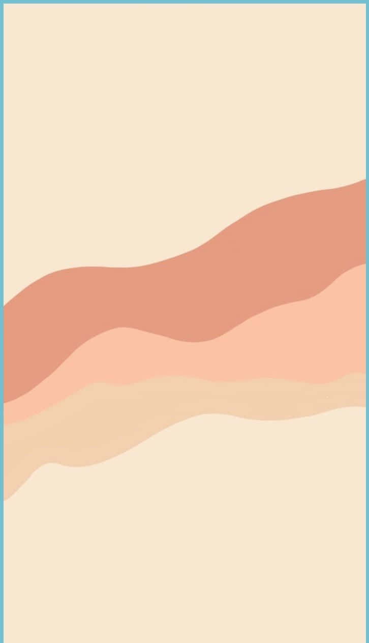 A Pink And Beige Wavy Line Background