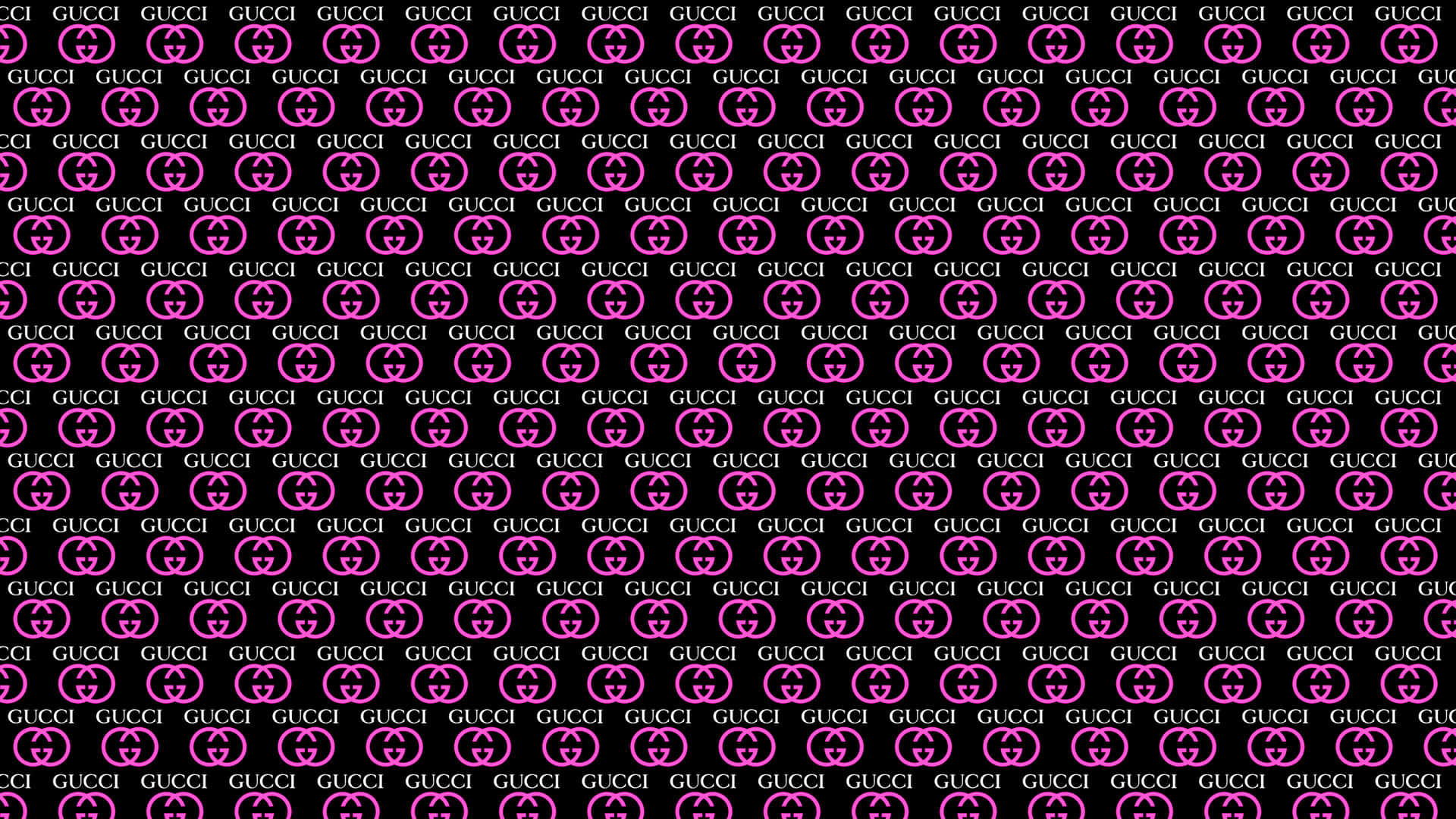 A Pink And Black Pattern With Circles Background