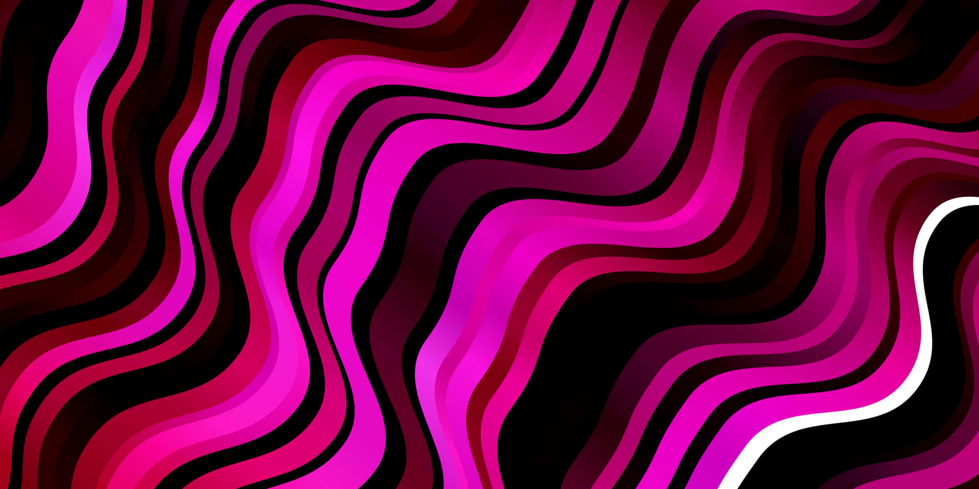 A Pink And Black Wavy Background