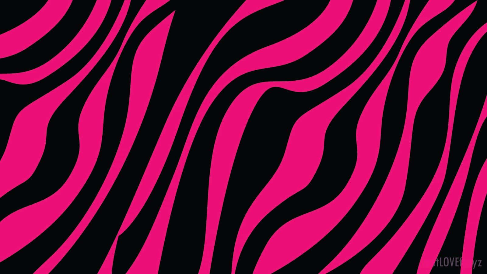 A Pink And Black Zebra Print Wallpaper
