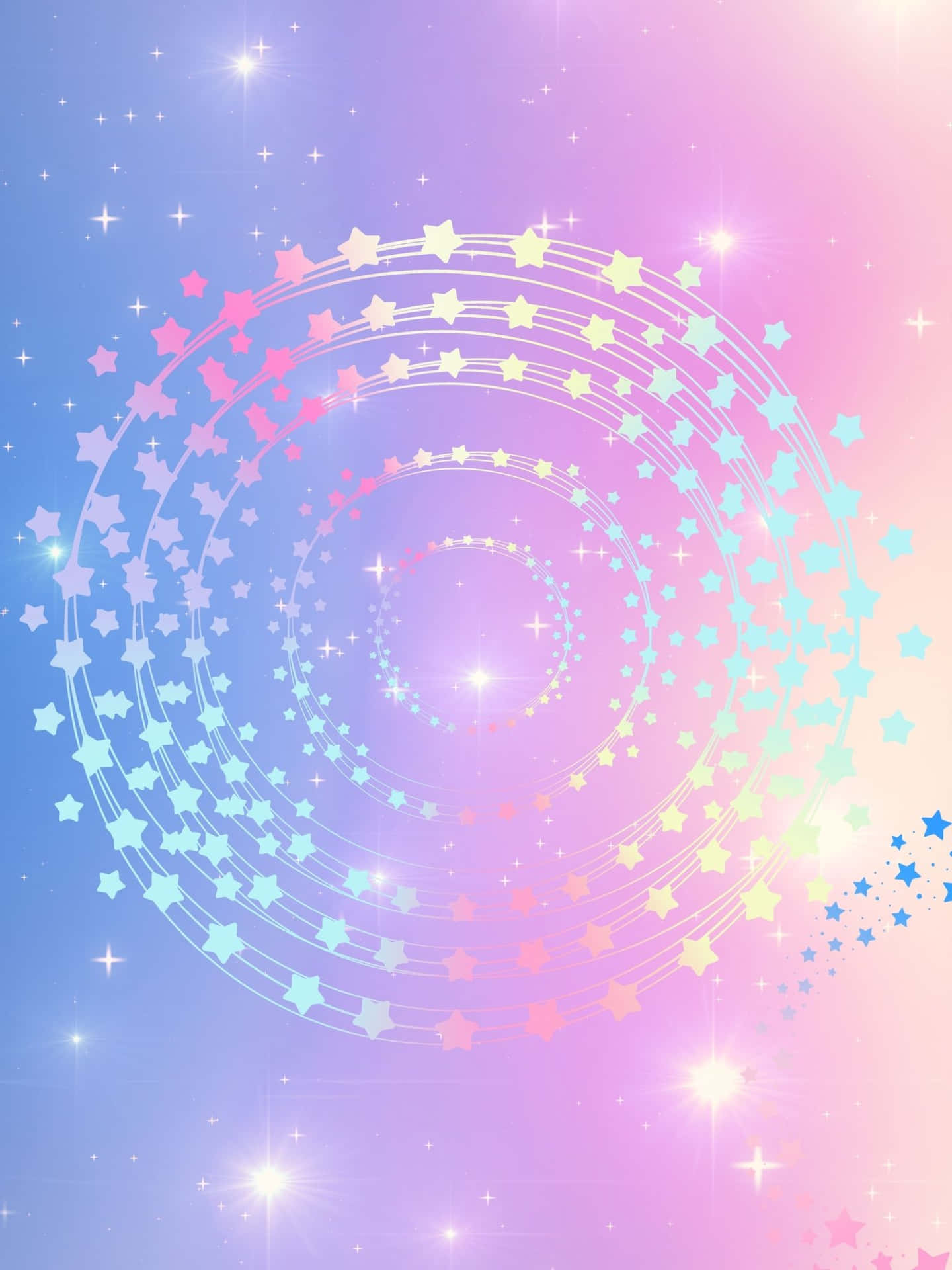 A Pink And Blue Background With Stars And Stars Background